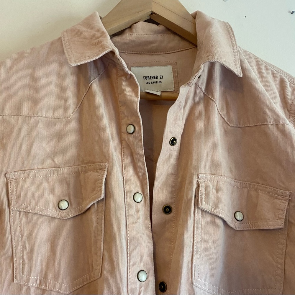 Forever 21 Soft Pink Button Up jacket